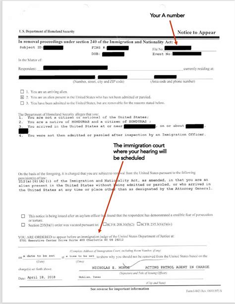 Notice To Appear Resources For Asylum Seekers