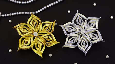 Glitter Foam Snowflake For Christmas Decorations Diy Christmas