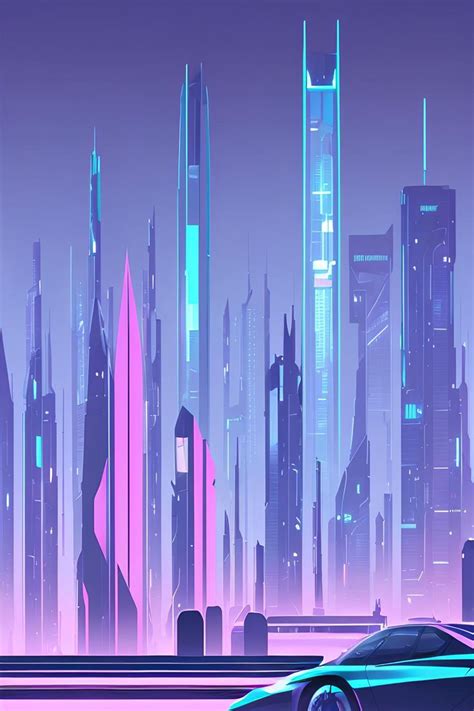 Futuristic Cityscape Illustration