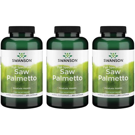 Swanson Saw Palmetto Mg Full Spectrum Extract Capsules For