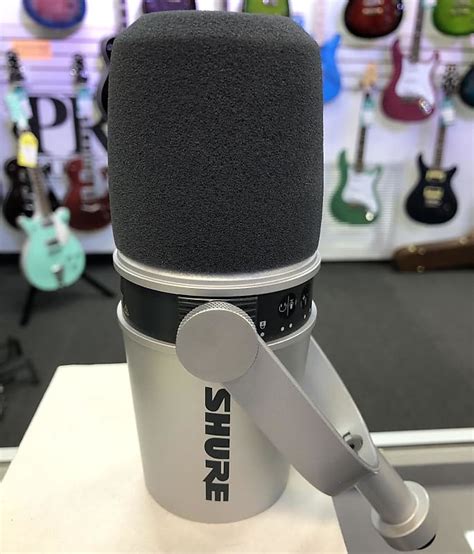 Shure M7 Podcast Microphone Silver Never Used Reverb