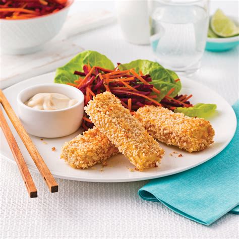 Bâtonnets de tofu croustillants Les recettes de Caty