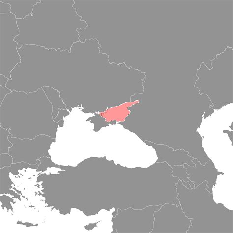 mar de azov en el mundo mapa. vector ilustración. 21117656 Vector en ...