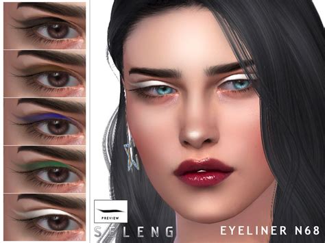 Eyeliner N68 By Seleng Created For The Sims 4 Emily Cc Finds