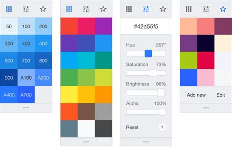 Material Color Picker On Vanilla Js