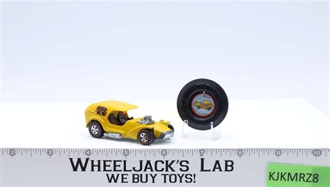 Ice T Yellow Enamel Hot Wheels 1969 Mattel Redline RL Vintage HK W Button Wheeljack S Lab