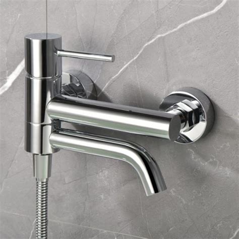 Monza Bdm039 4 Imex Modern Wall Mounted Bath Shower Mixer With Shower