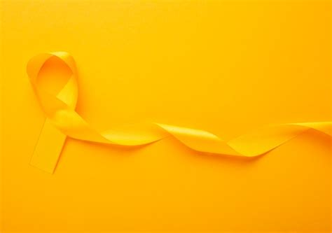 Free Photo View Of Yellow Ribbon On Yellow Background