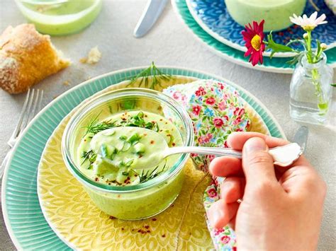 Kalte Gurken Avocado Suppe Rezept Lecker