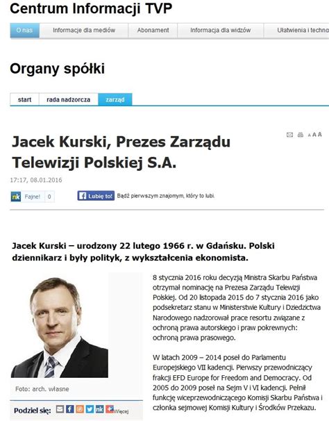 Dziennikarz i BYŁY polityk tak Telewizja Polska przedstawia swojego