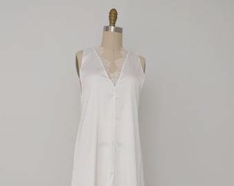 Bridal Long White Cotton Nightgown Bohemian Lingerie Etsy