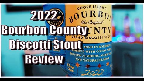 2022 Bourbon County Brand Biscotti Stout Review YouTube