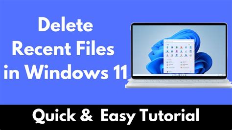 How To Delete Recent Files In Windows Youtube