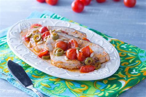 Sicilian Style Swordfish Italian Recipes By Giallozafferano