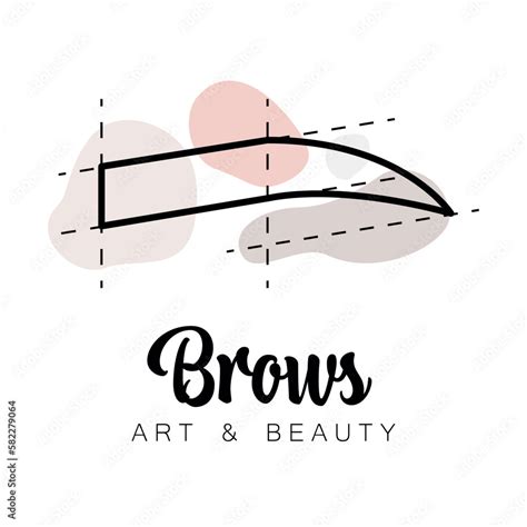 Vetor De Eyebrow Scheme Trimming Brow Bar Vector Logo For Beauty