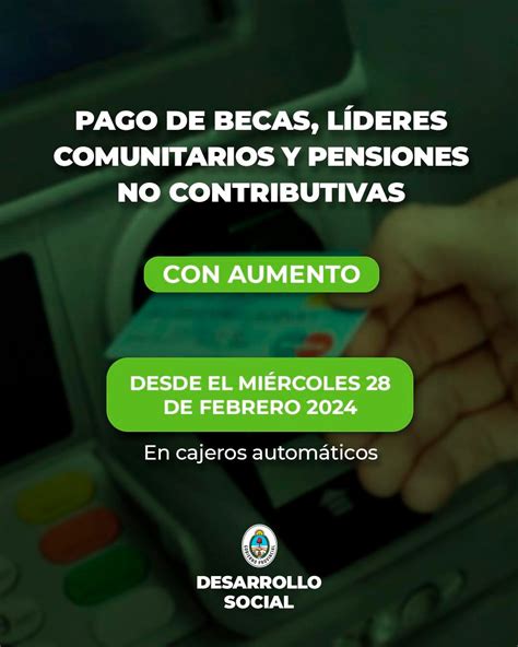 Pagan Becas Pensiones no Contributivas y Líderes Comunitarios