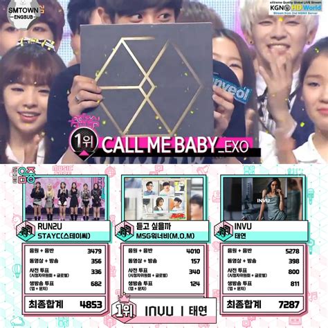 Smtownengsub On Twitter Sm Songs To Win Quadruple Crown On Music Core