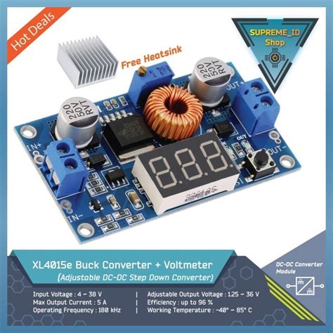 Jual Xl E Dc Dc Step Down Buck Converter Voltmeter A W