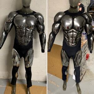 Muscle Suit Chrome Cosplay Etsy