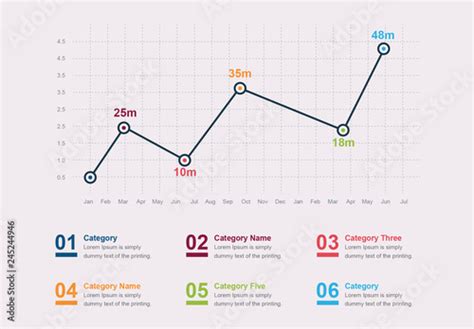 Line Graph Infographic Stock Template | Adobe Stock