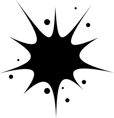 Black and White illustration of supernova icon. 24277898 Vector Art at ...