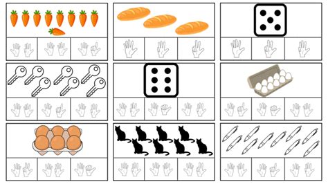 Cartes Constellation De Doigts 1 à 10 Maternelle Et Cp