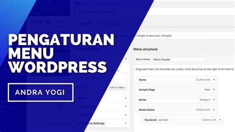 Cara Membuat Dan Mengatur Menu Pada WordPress YouTube