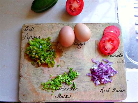 omelette ingredients | Kaluhi's Kitchen