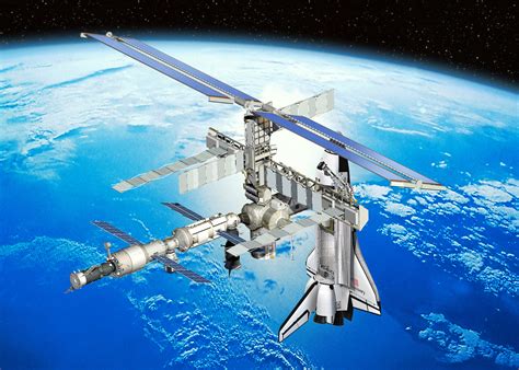 ESA - Artist's view of ISS configuration at the start of the Astrolab ...