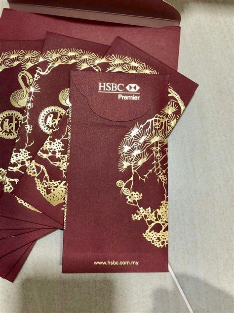 HSBC Premier Red Packets CNY Red Packet Hobbies Toys Stationery