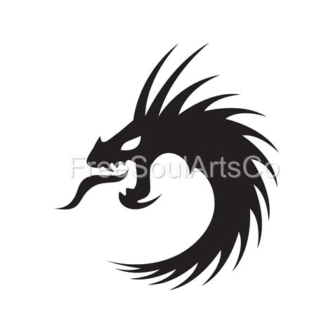 Fierce Dragon Head Svg For Cricut Silhouette Laser