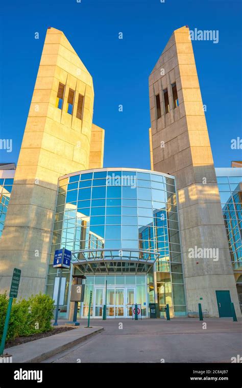 Grant Macewan University Edmonton Alberta Canada At Sunset Stock Photo