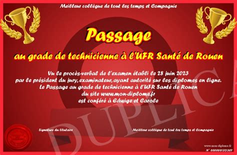 Passage Au Grade De Technicienne A L Ufr Sante De Rouen