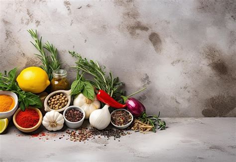 Premium Ai Image Photo Of Various Spices On Black Rustic Background