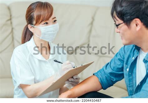 Nurse Male Patient Interviewing Stock Photo Shutterstock