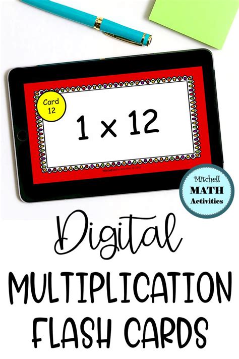 Digital Multiply By Flash Cards For Multiplication Fact Fluency