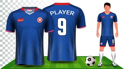 Soccer Jersey and Football Kit Presentation Mockup Template. 566492 ...