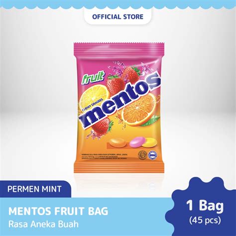 Jual Mentos Fruit Bag 135gr Indonesia Shopee Indonesia