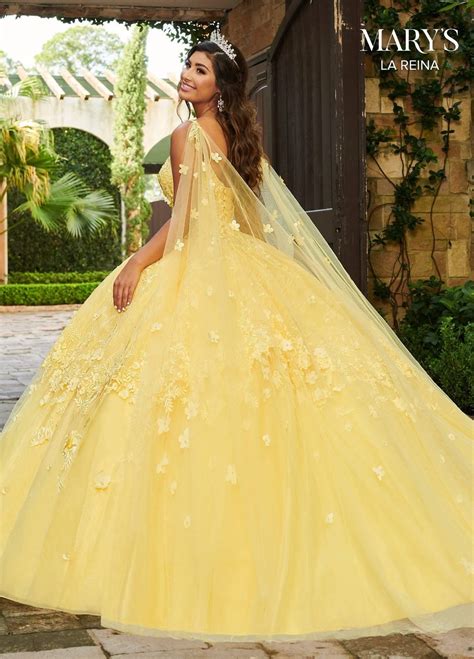 Cape Quinceanera Dress By Mary S Bridal Mq In Pretty