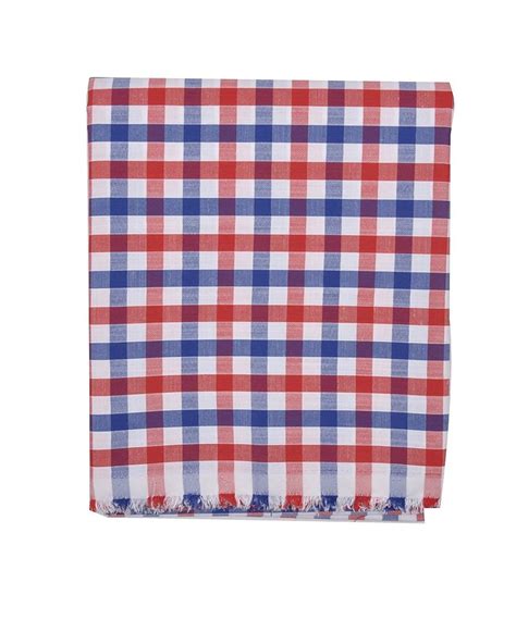 Inch Checks Check Cotton Shirting Fabric Machine Wash Gsm At