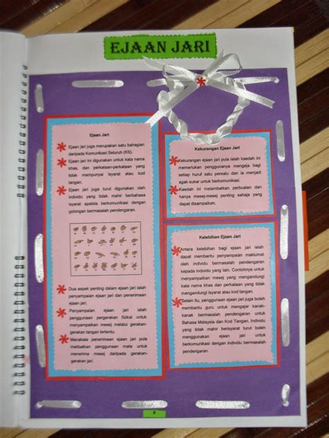 Buku Skrap Contoh Muka Depan Folio Yang Kreatif Muka Depan Buku Skrap