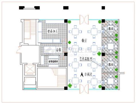 某商场整体平面布置建筑设计cad施工图商业建筑土木在线