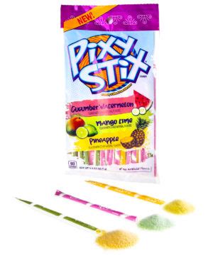 Pixy Stix with Exotic Flavors: Classic Pixy with flavors from Mexico.