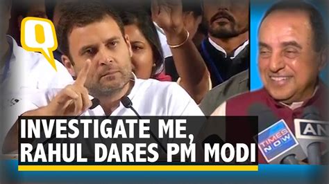 Watch Rahul Gandhi Dares Pm Modi Says He Is Ready For Probe Youtube