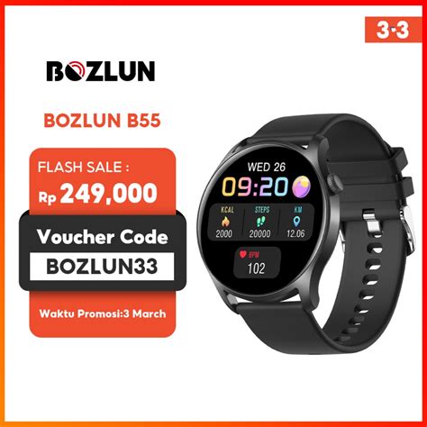 Jual Bozlun Jam Tangan Smartwatch Pria Original Jam Pintar Wanita