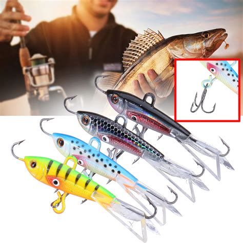 Pcs Winter Ice Fishing Lure Jig Lures Minnow Hard Bait Jigging Fishing