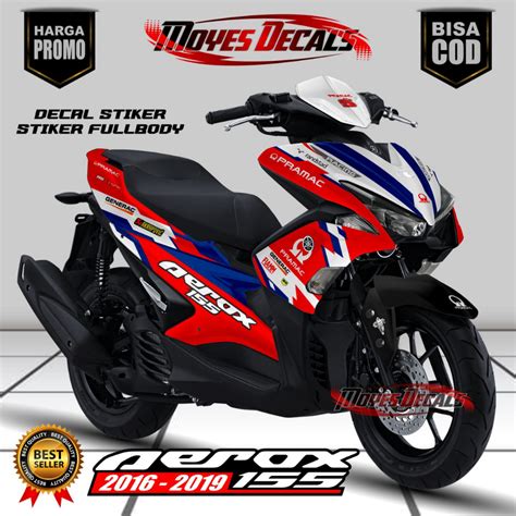 Jual Decal Aerox Old Full Body Stiker Motor Aerox Old Full