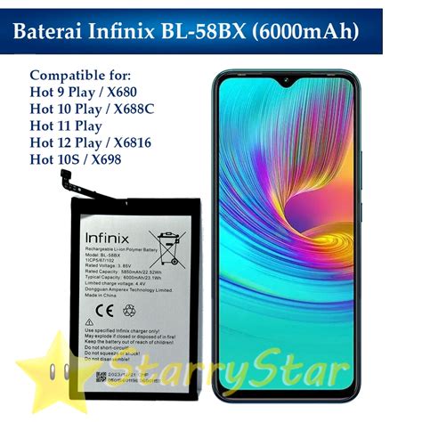 Jual Baterai Bl Bx Mah Infinix Hot Play Hot Play Hot