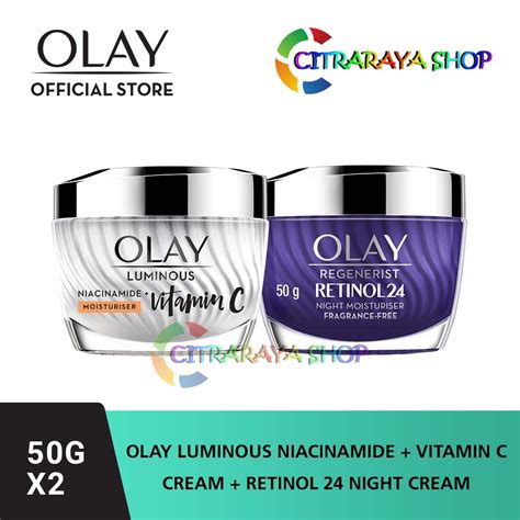 Olay Luminous Niacinamide Vitamin C Moisturizer Cream Regenerist