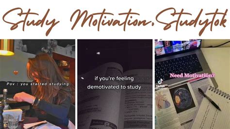 Study Motivation Studytok Tik Tok Compilation Studymotivation YouTube